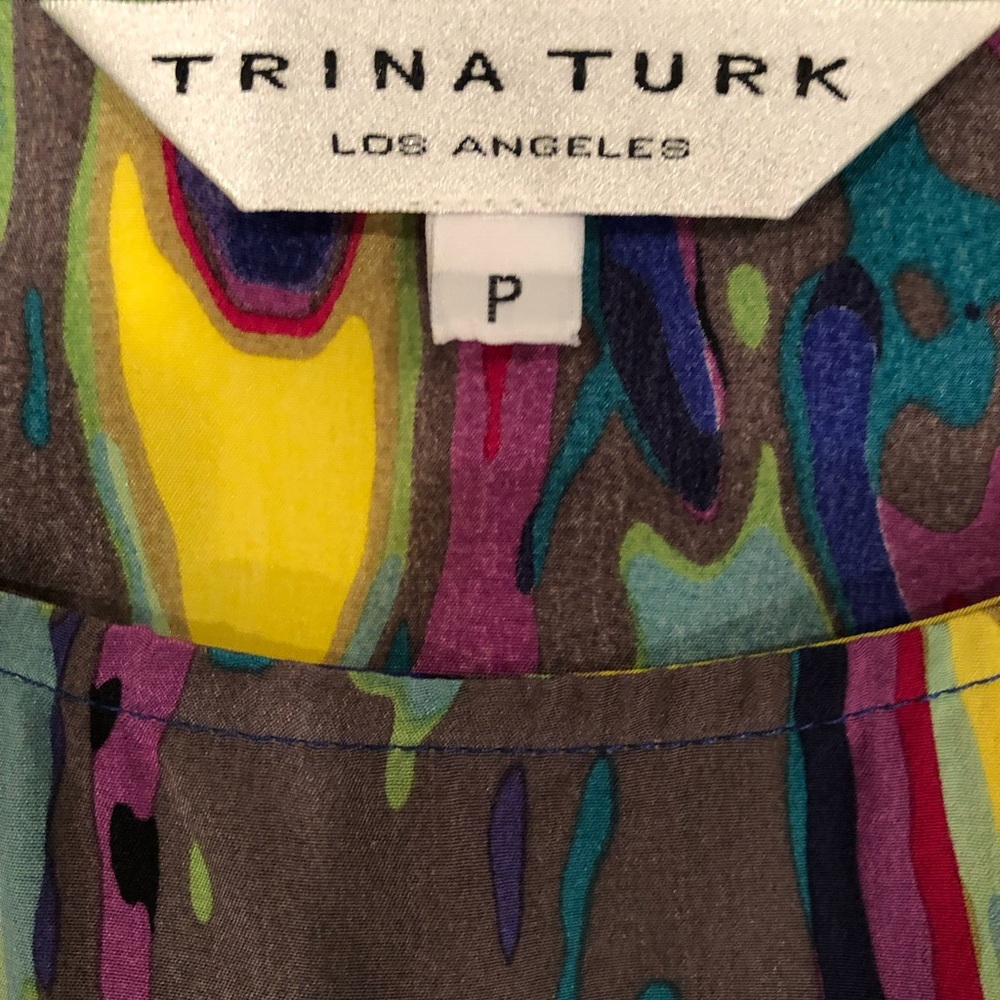 Trina Turk 100% silk blouse